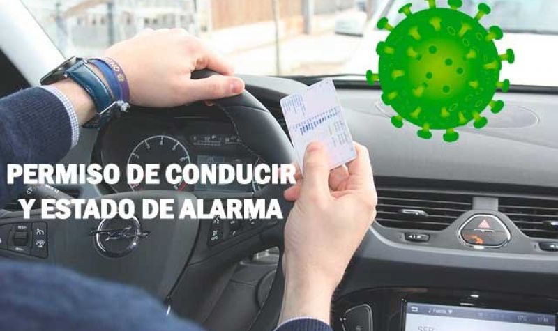 Prórrogas de permisos de conducir en el Estado de Alarma